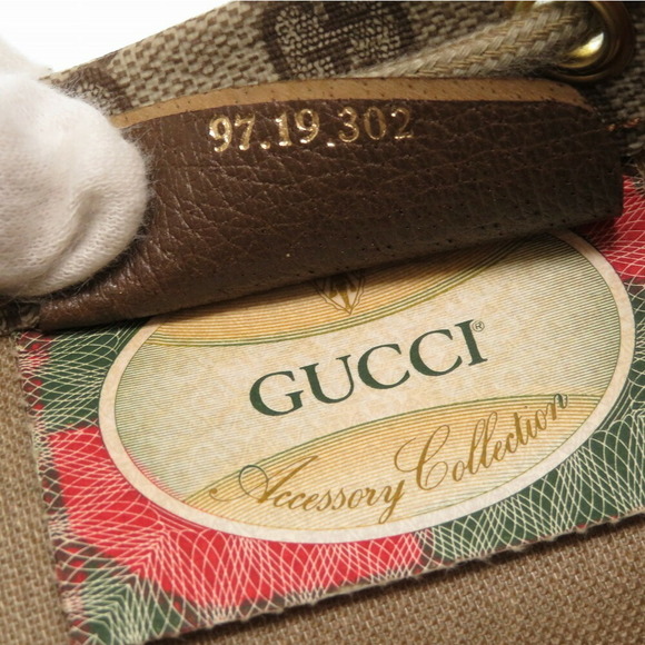 Gucci GG Plus Drawstring Shoulder Bag PVC Leather - Picture 9 of 10